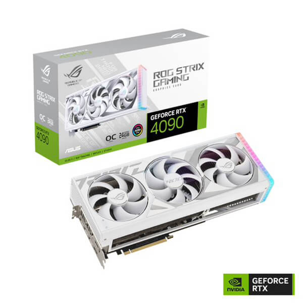 Asus ROG Strix RTX 4090 OC Edition White 24GB Gaming Graphics Card